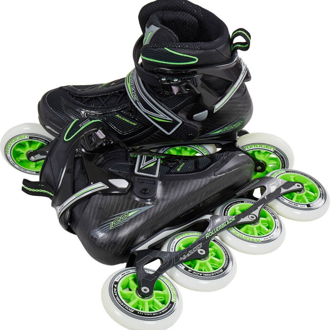 Rollerblade Tempest 100 C Inline Skates- Black/Green (MP: 275)