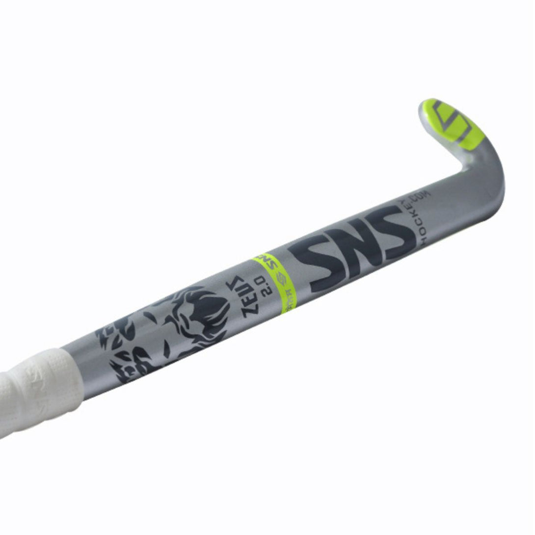 SNS Zeus 2.0 Composite Hockey Stick (Silver/Yellow)