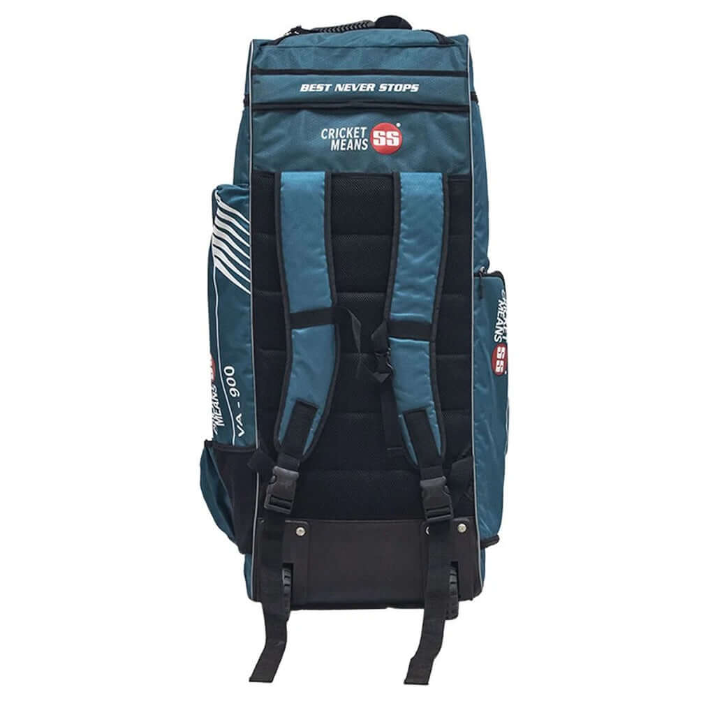 SS VA900 Duffle Cricket Kitbag (Black/Cyan)