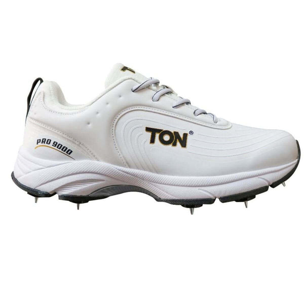 SS Ton Pro 9000 Cricket Spike Shoes -WhiteBlack