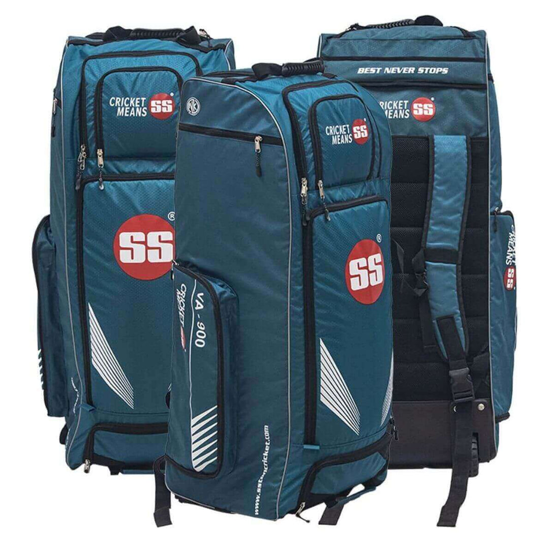 SS VA900 Duffle Cricket Kitbag (Black/Cyan)