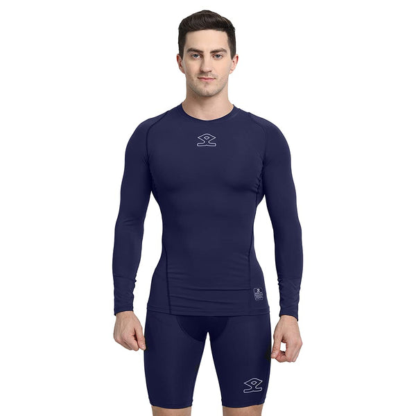 Shrey Intense Compression Long Sleeves Top (Navy)