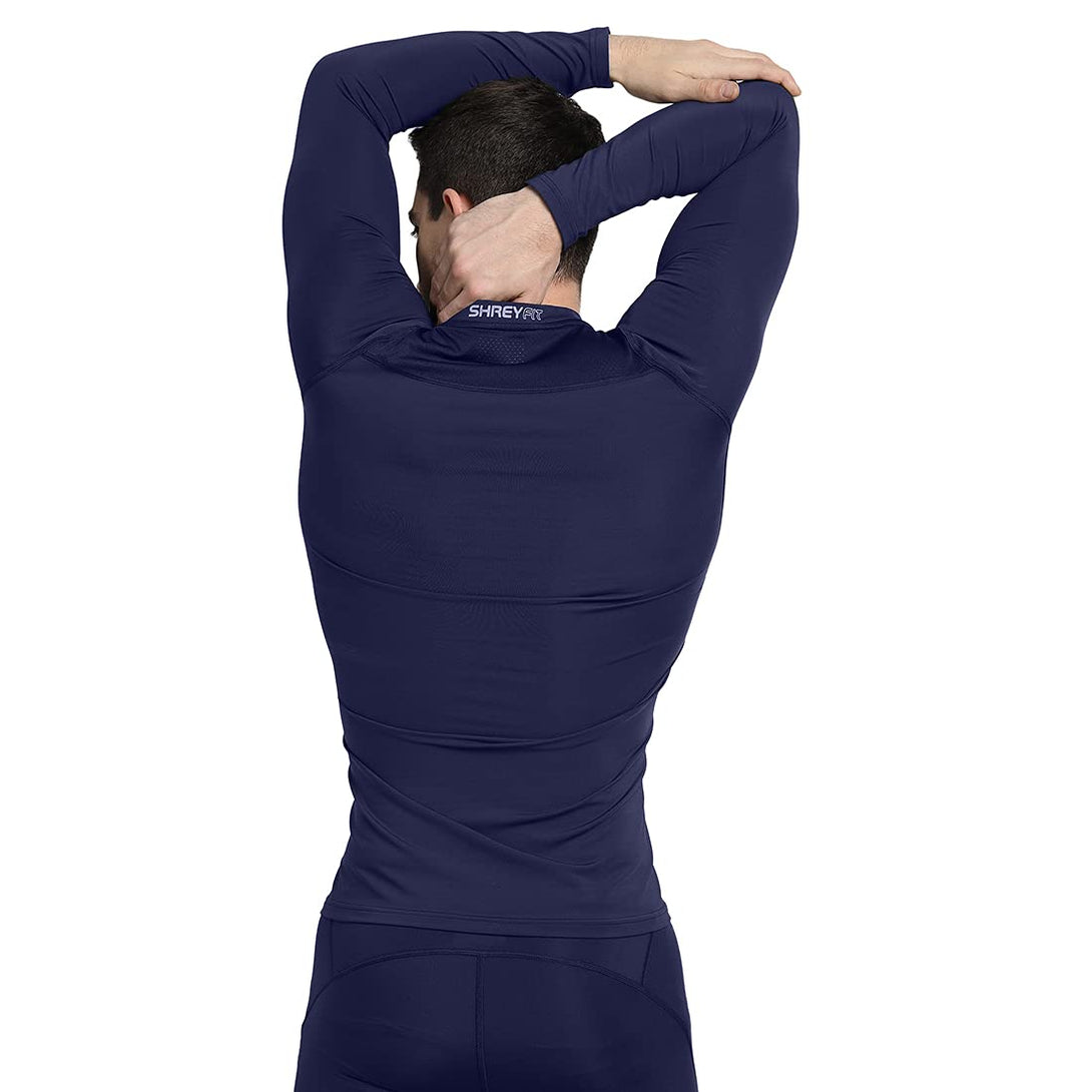 Shrey Intense Compression Long Sleeves Top (Navy)