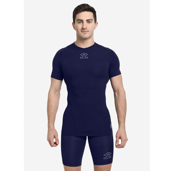 Shrey Intense Compression Short Sleeves Top (Navy)