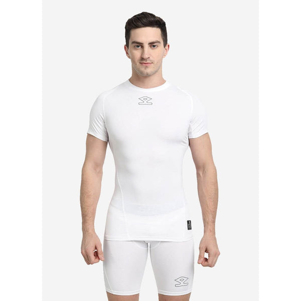 Shrey Intense Compression Short Sleeves Top (White)