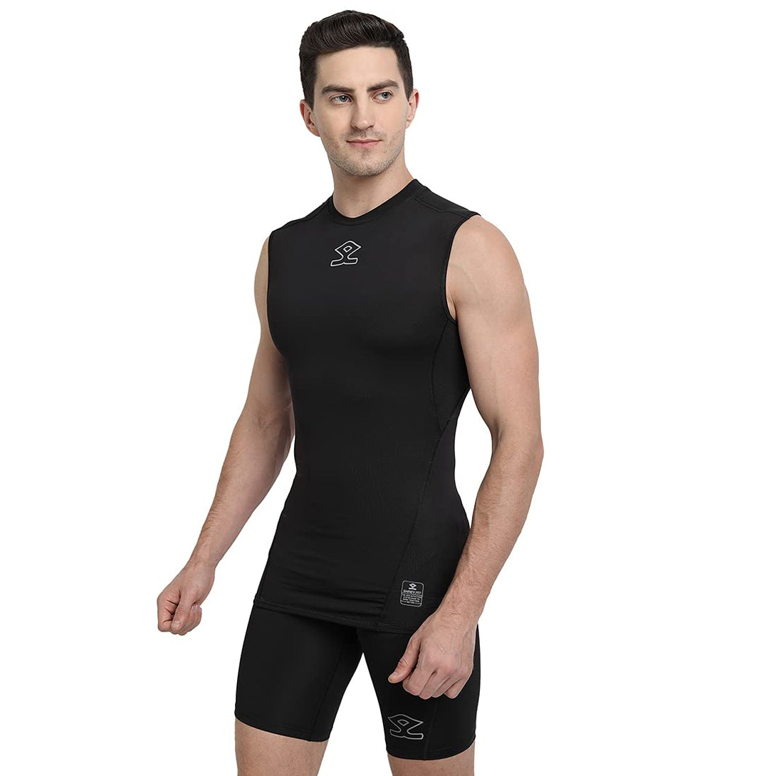 Shrey Intense Compression Sleevesless Top (black)