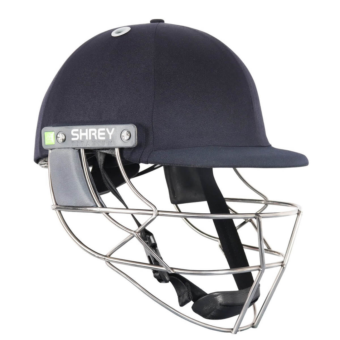 Shrey Koroyd Titanium Cricket Helmet - Navy Blue