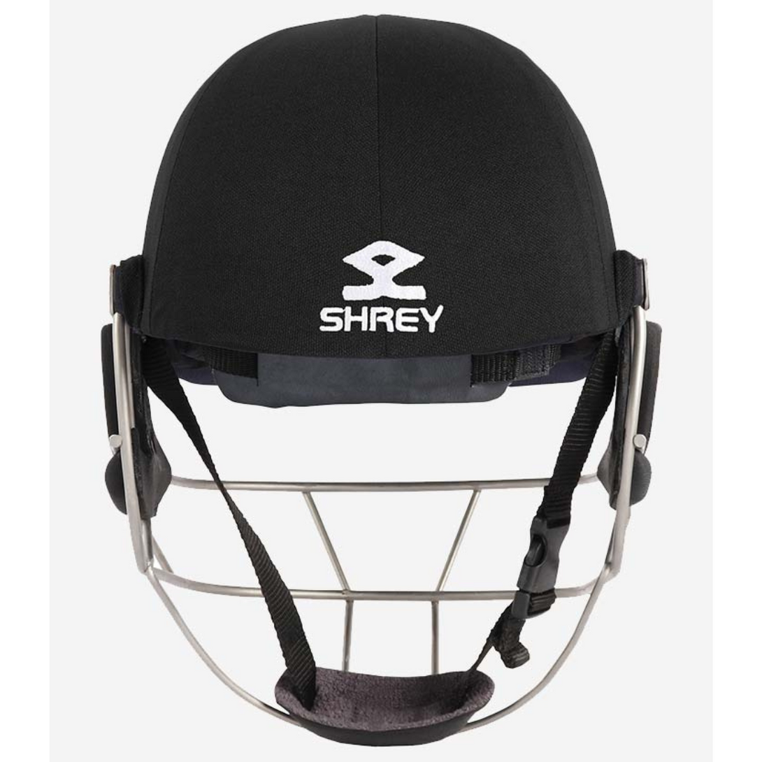 Shrey Masterclass Air Stainless Steel Cricket Helmet -Black