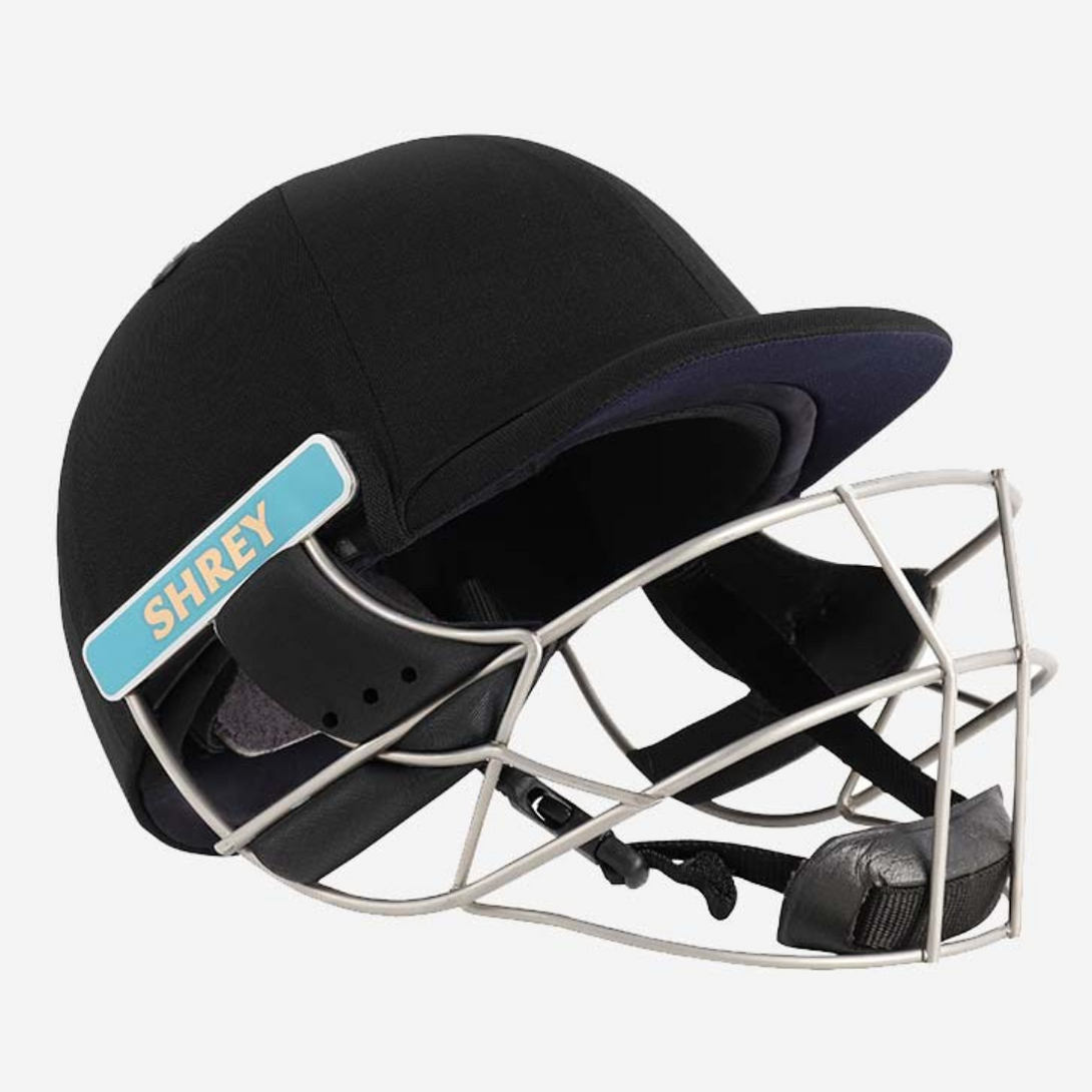 Shrey Masterclass Air Stainless Steel Cricket Helmet -Black