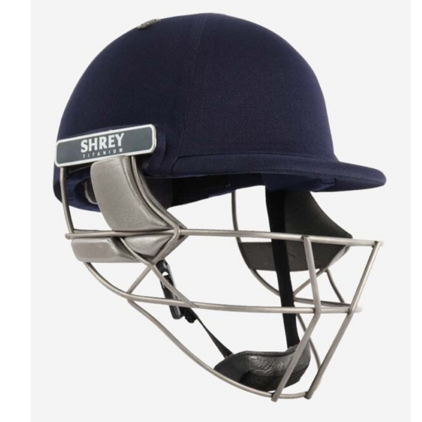 Shrey Pro Guard Air Titanium Cricket Helmet -Navy Blue