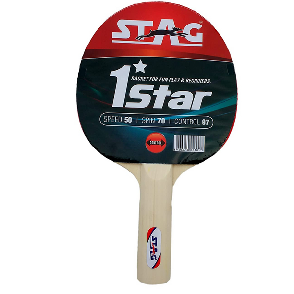 Stag 1 Star Table Tennis Racquet (Pair)