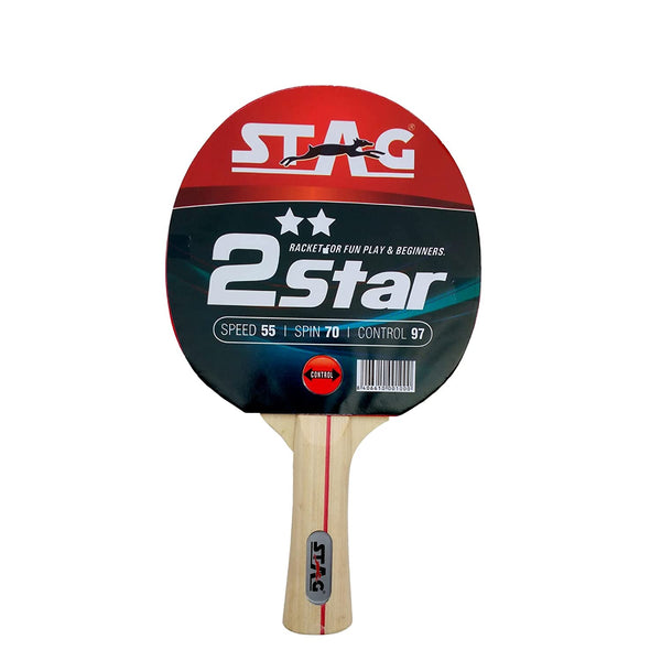 Stag 2 Star Table Tennis Racquet (Pair)