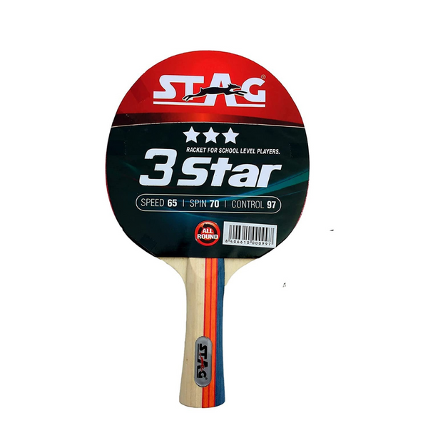 Stag 3 Star Table Tennis Racquet (Pair)