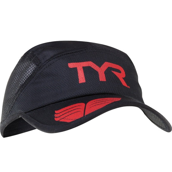 TYR Competitor Running Cap (Black)-LRUNCAP