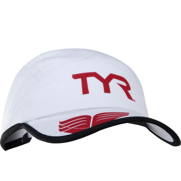 TYR Competitor Running Cap (White)-LRUNCAP