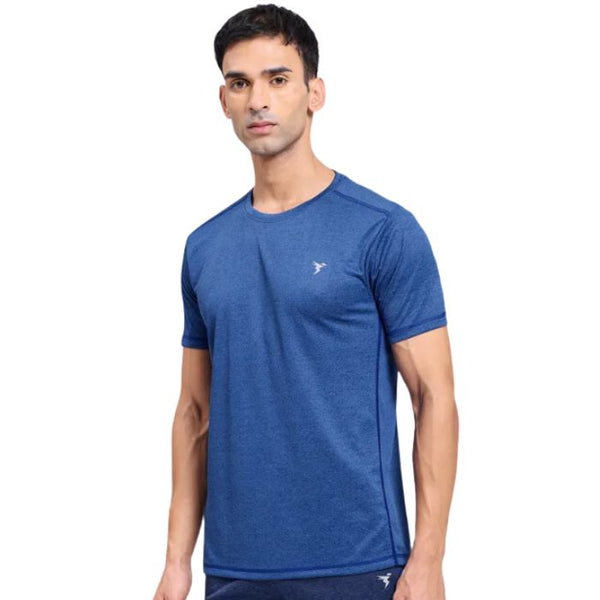 Technosport Men’s Active Crew Neck Half Sleeve T-Shirt-OR40 (Blue)