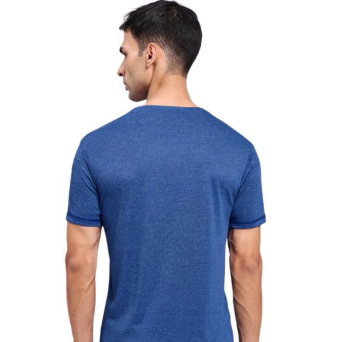 Technosport Men’s Active Crew Neck Half Sleeve T-Shirt-OR40 (Blue)