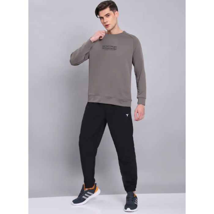 Technosport Mens Active Sporty Sweatshirt-PM82 (Stone Grey)