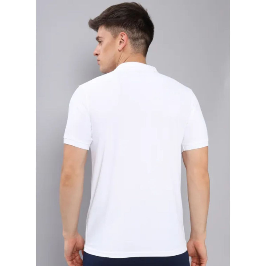 Technosport Polo Neck Half Sleeve T-Shirt -OR 51- White (Order Same Color Multi Quantity)