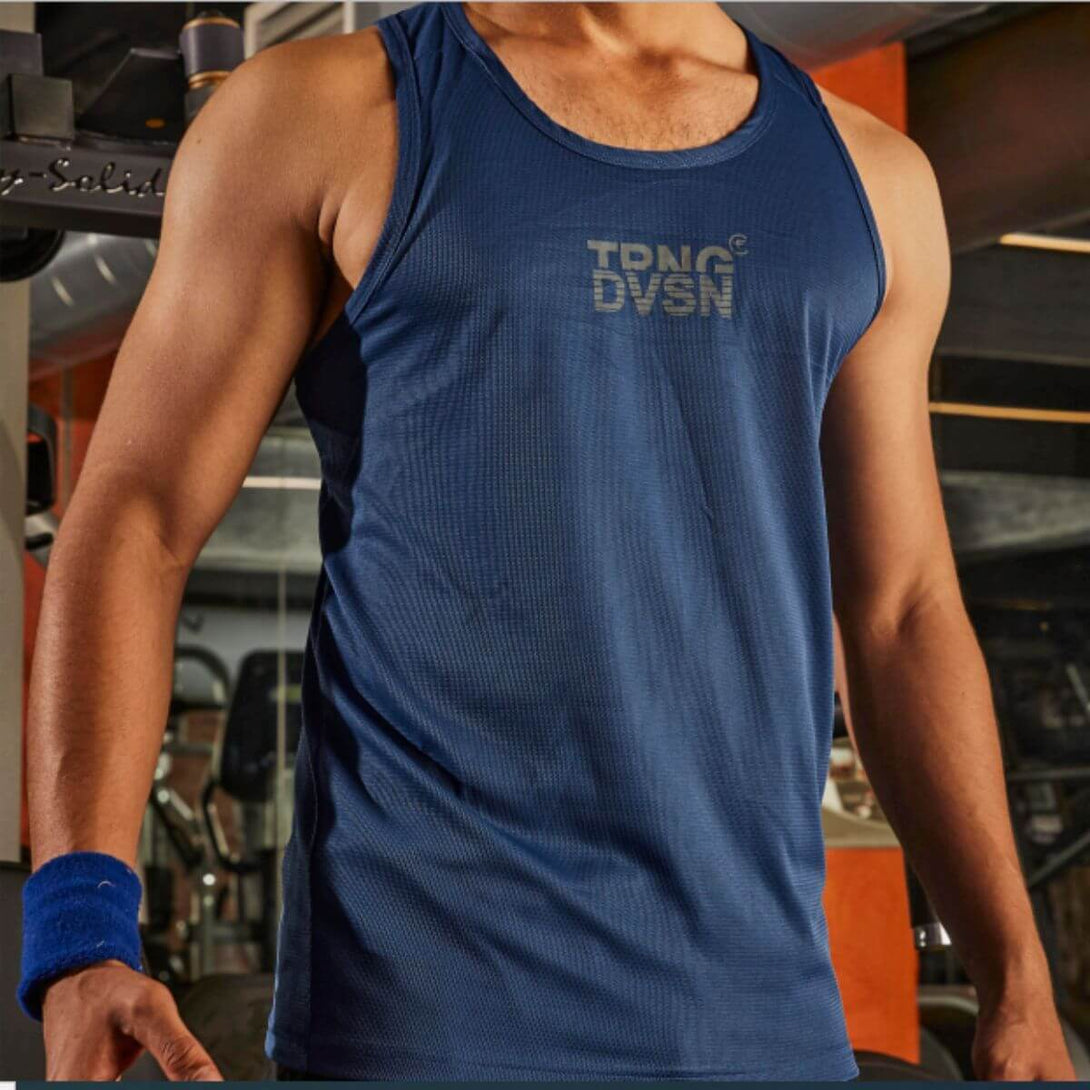 Technosport Unsleeves T-Shirt (FX-142, Blue)