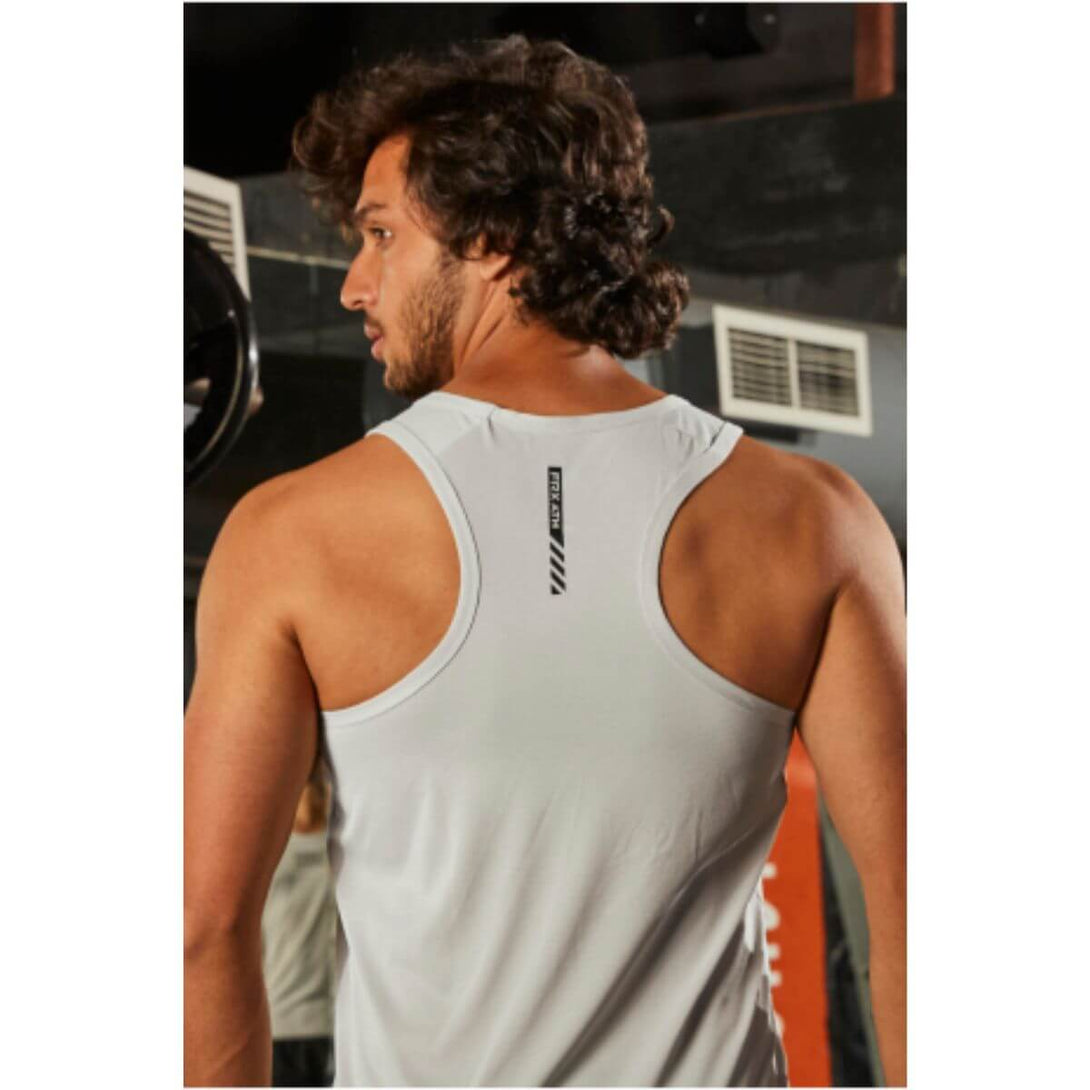 Technosport Unsleeves T-Shirt (FX-142, Light Grey)