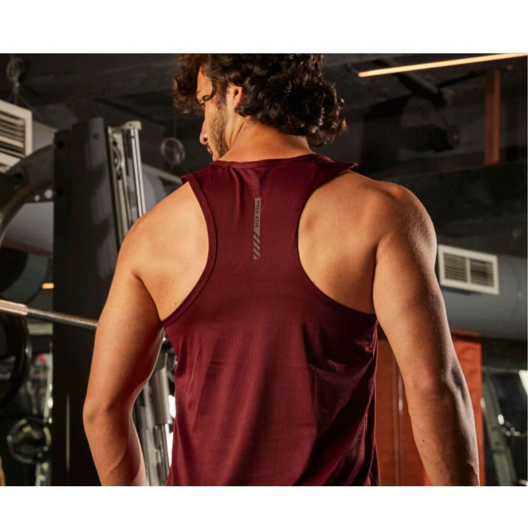 Technosport Unsleeves T-Shirt (FX-142, Maroon)