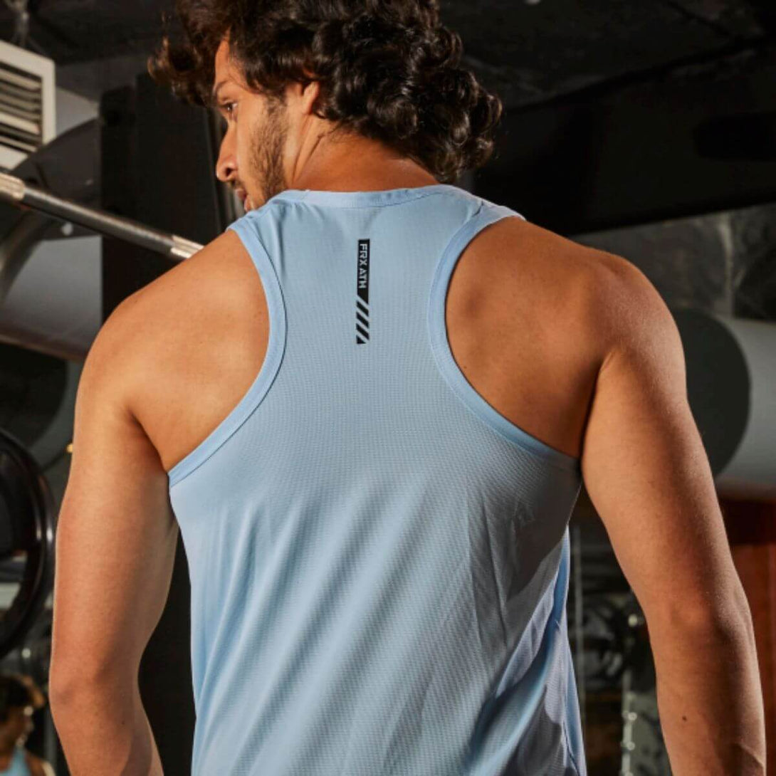 Technosport Unsleeves T-Shirt (FX-142, Sky Blue)