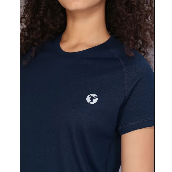 Technosport Women Active Slim Fit T-Shirt-W105 (Indigo)