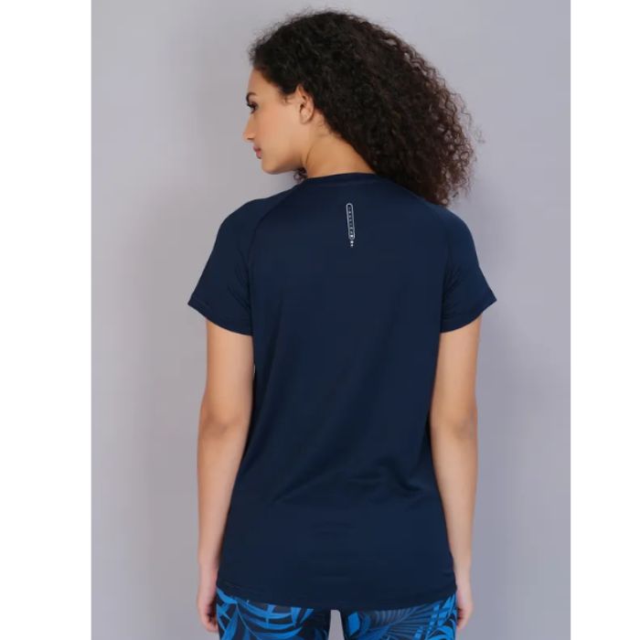 Technosport Women Active Slim Fit T-Shirt-W105 (Indigo)