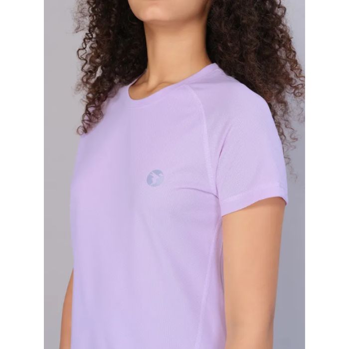 Technosport Women Active Slim Fit T-Shirt-W105 (Lilac)