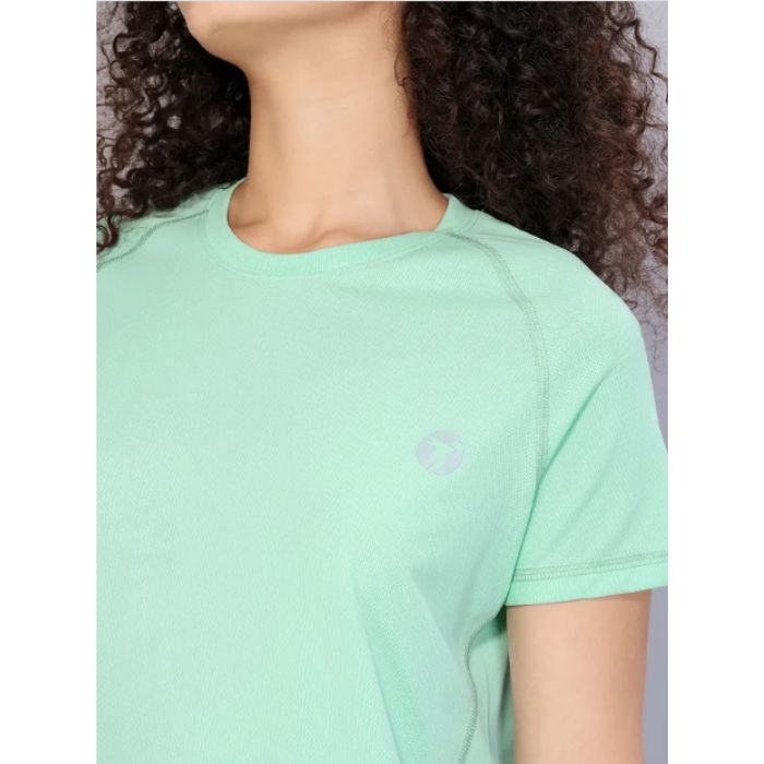 Technosport Women Active Slim Fit T-Shirt-W105 (Mint Green)