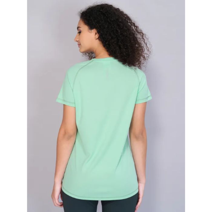 Technosport Women Active Slim Fit T-Shirt-W105 (Mint Green)