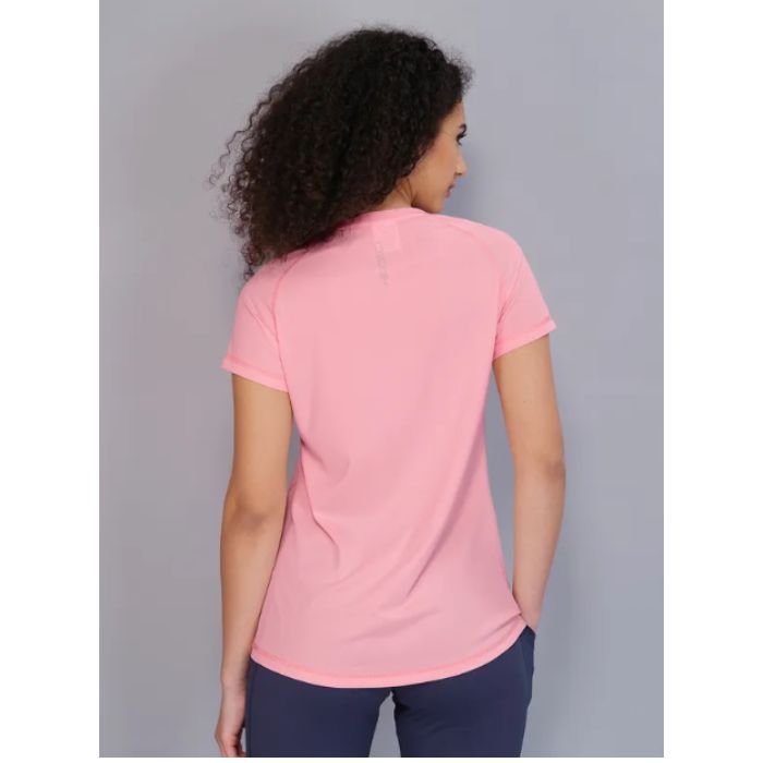 Technosport Women Active Slim Fit T-Shirt-W105 (Peach)