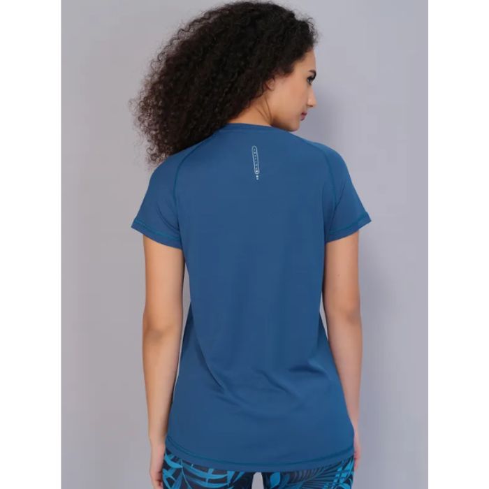 Technosport Women Active Slim Fit T-Shirt-W105 (Teal)