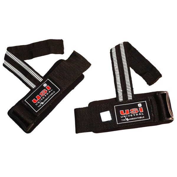 USI Leather Lifting Wraps With Wrist Support