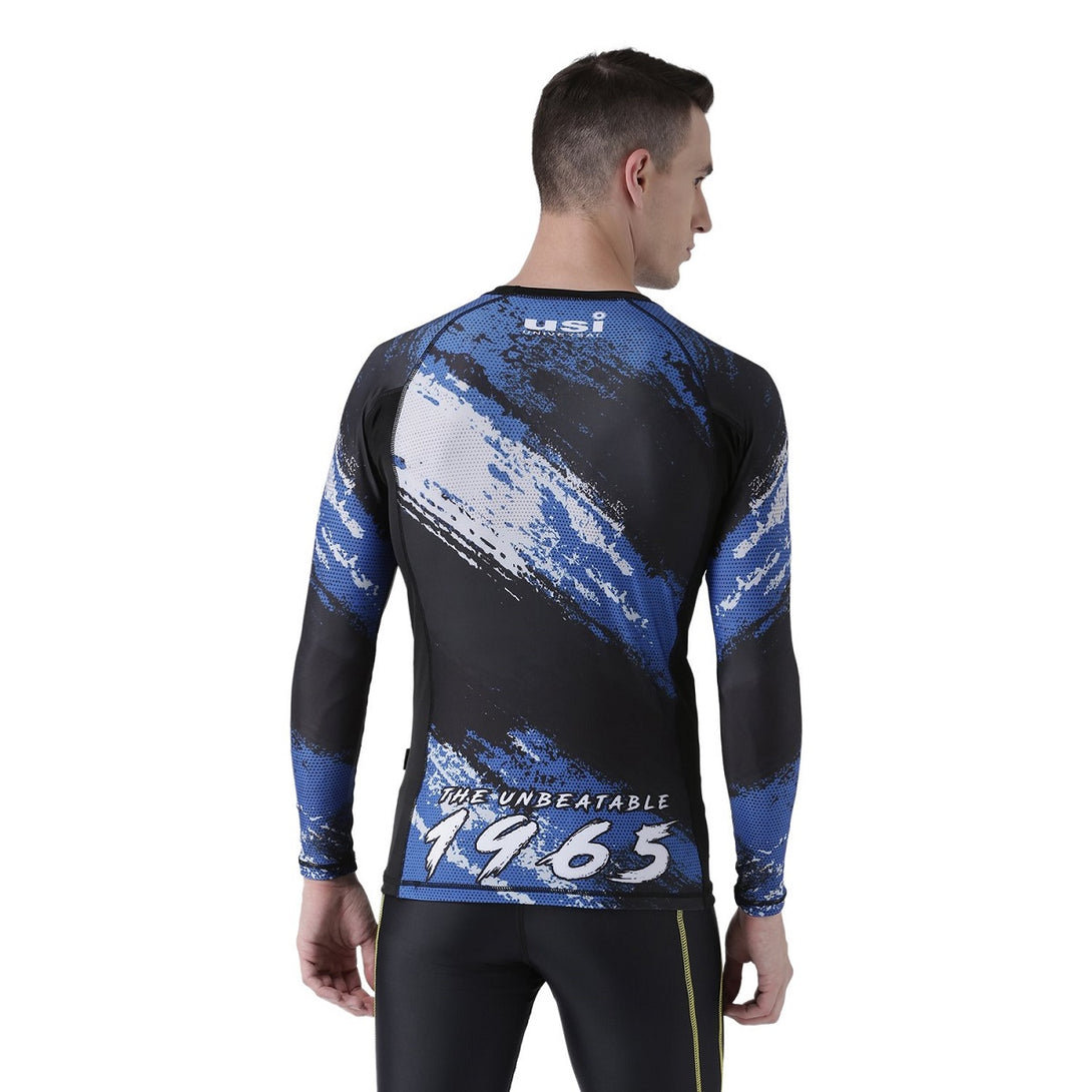 USI Universal Unbeatable Rash Guard T-Shirt (Blue)