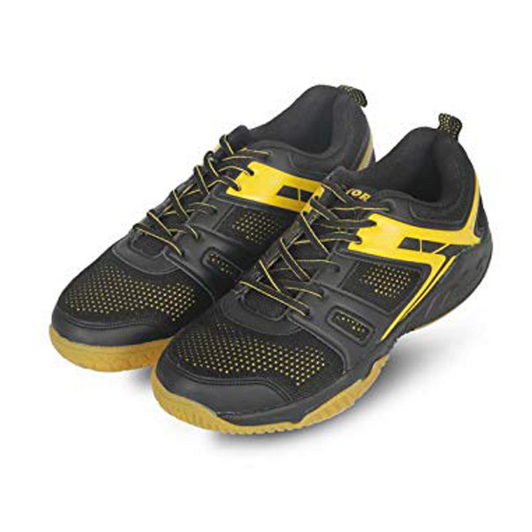 Vector X Non Marking Badminton Shoes CS-2060 (Black-Yellow) -UK6