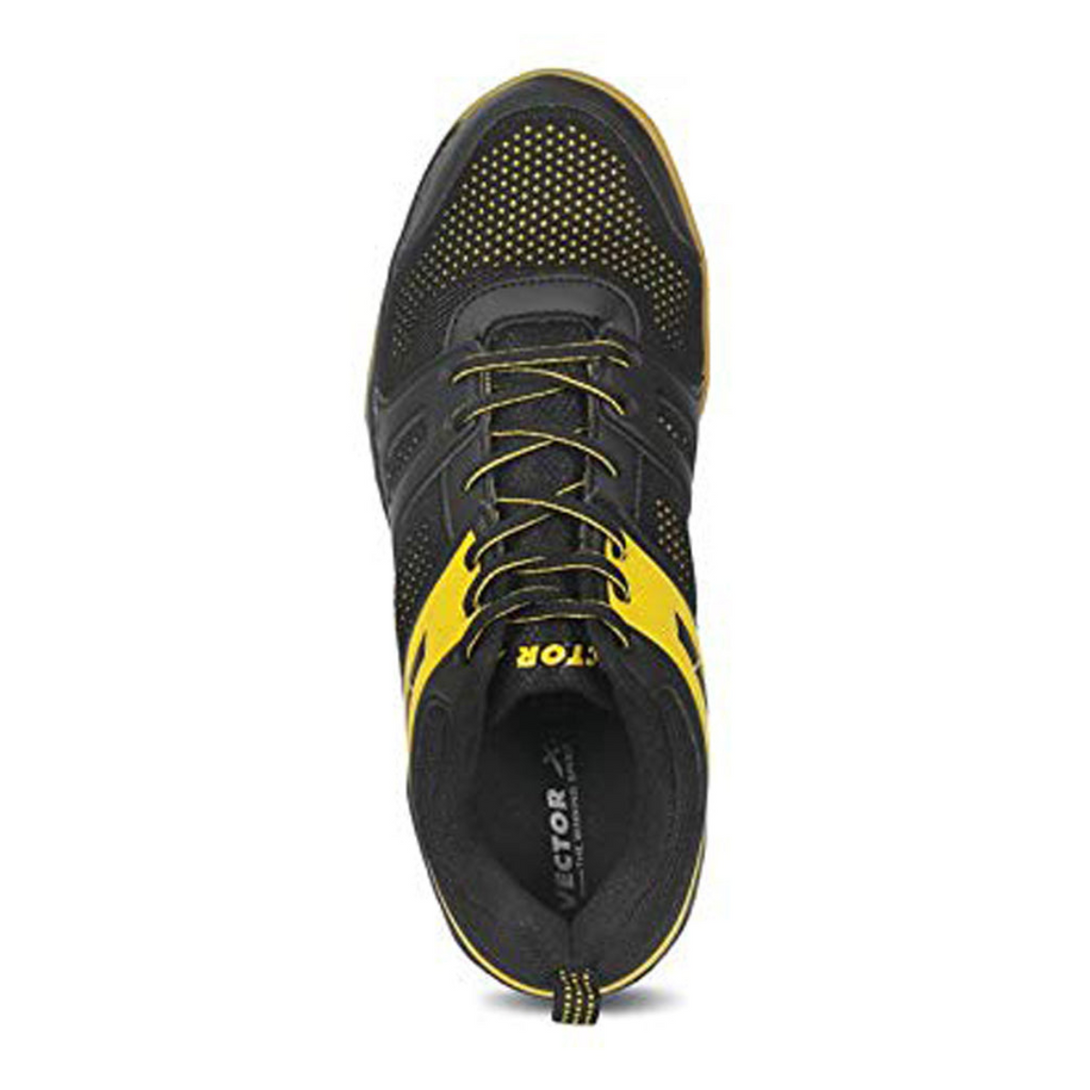 Vector X Non Marking Badminton Shoes CS-2060 (Black-Yellow) -UK6