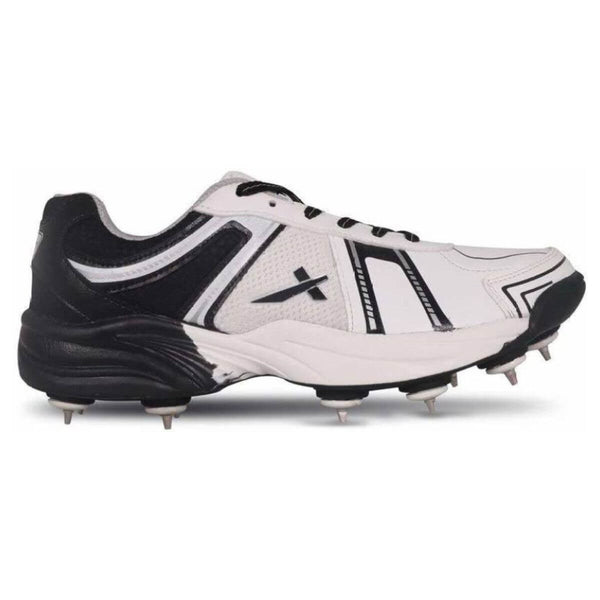 Vector X Target Full Spike Cricket Shoes (White/Black) - UK7