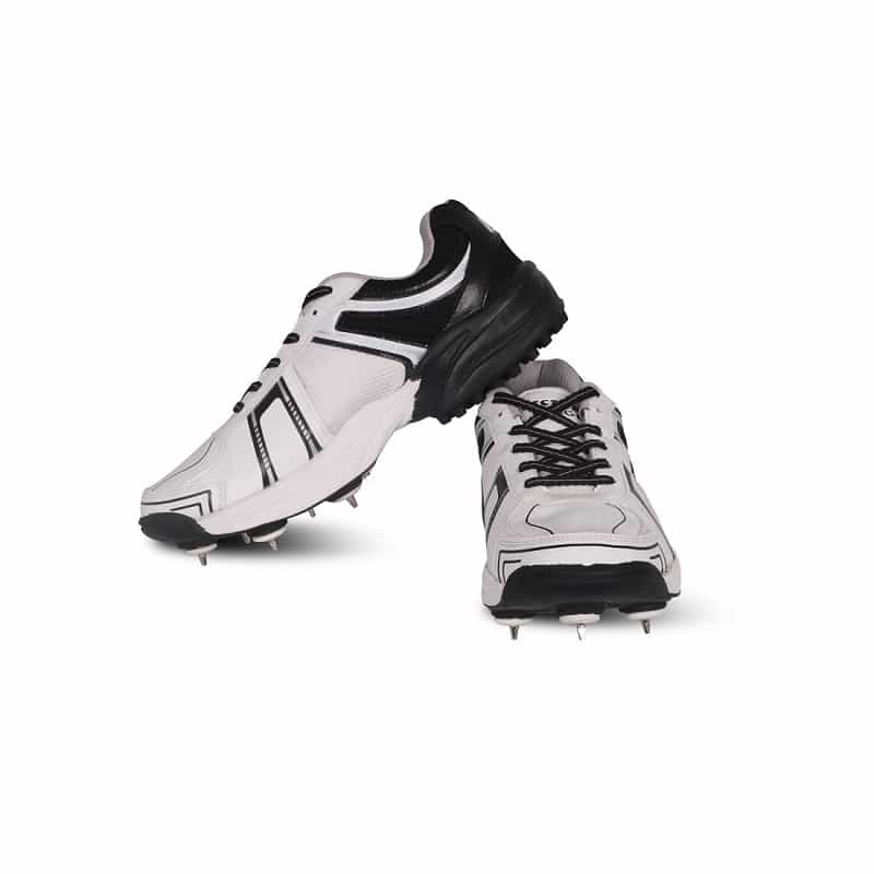 Vector X Target Full Spike Cricket Shoes (White/Black) - UK7