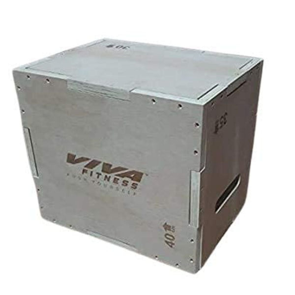 Viva Fitness Jumping Trainer Wooden Plyo Box