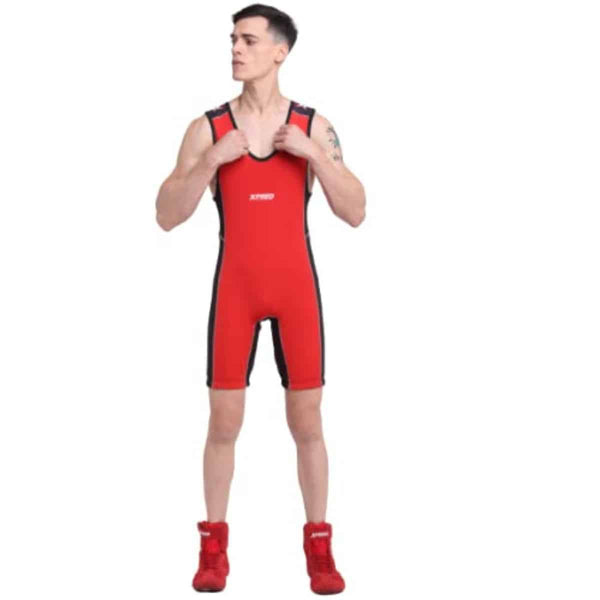 Xpeed XP712 Wrestling Suit Mens(Red)