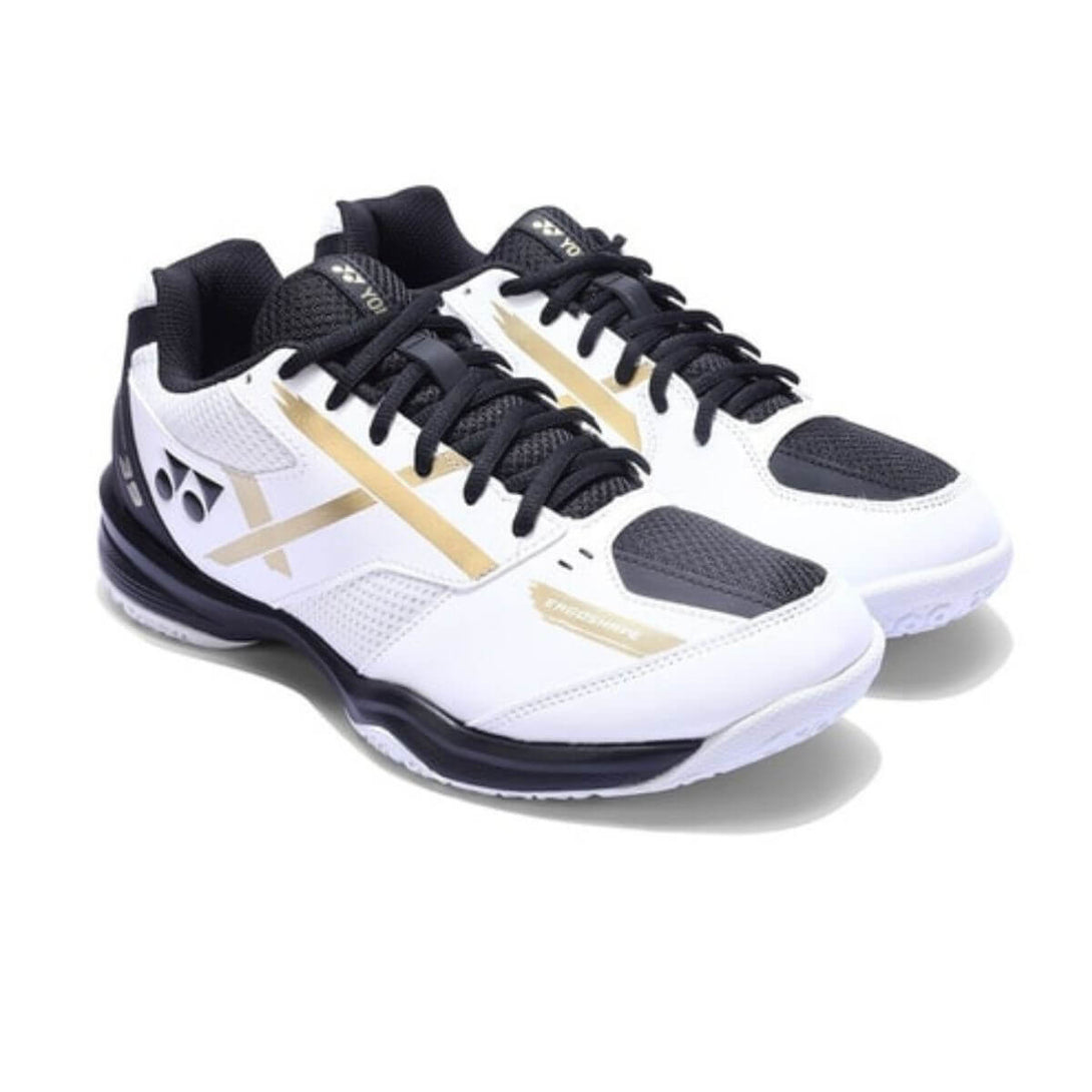 Yonex Power Cushion SHB39WEX Wide Badminton Shoes ( White/Gold)