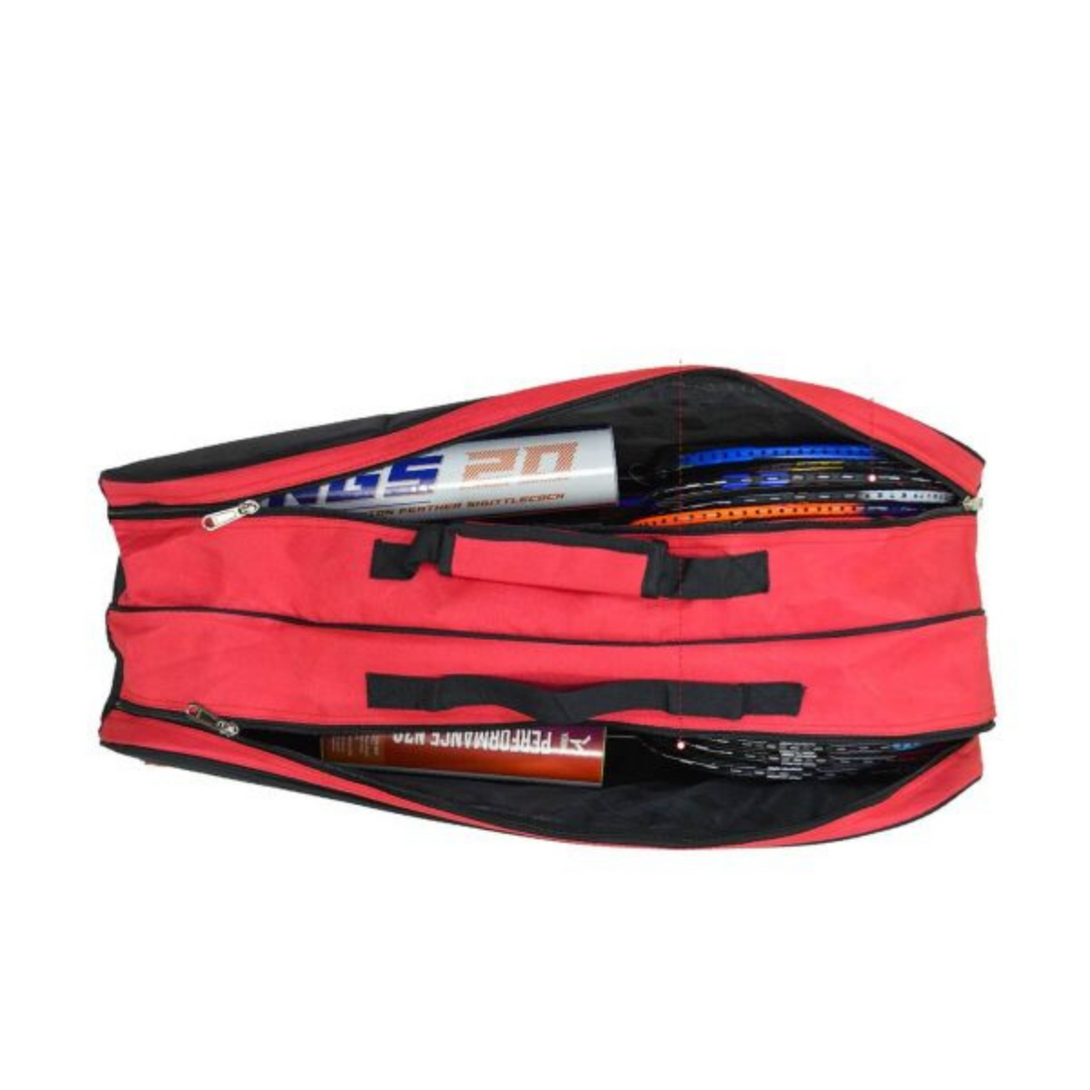 Young Gtr Double Zipper Badminton Kitbag (Red)