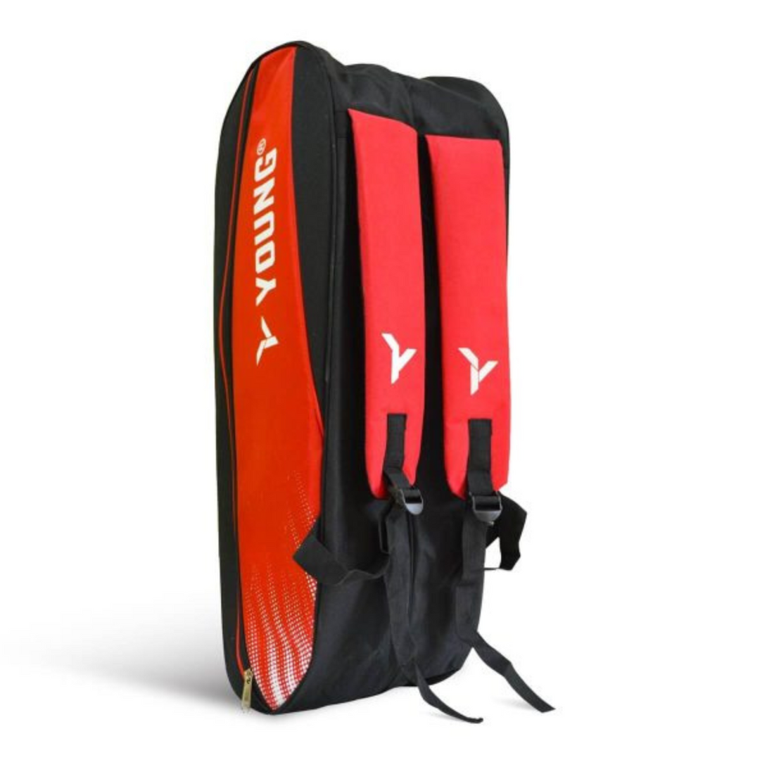 Young Gtr Double Zipper Badminton Kitbag (Red)