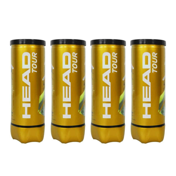 Head Tour (Pet Can) Tennis Balls (4Cans-12 Balls)